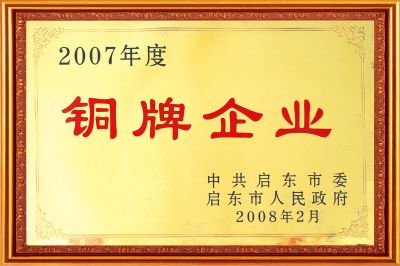 2007銅牌企業